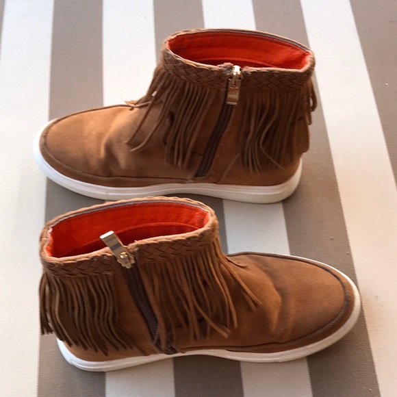 Via Moda brown  fringe boost - Picture 5 of 7